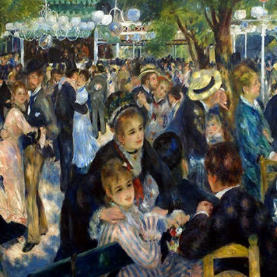 Renoir, Moulin de la Galette te Dans 1876